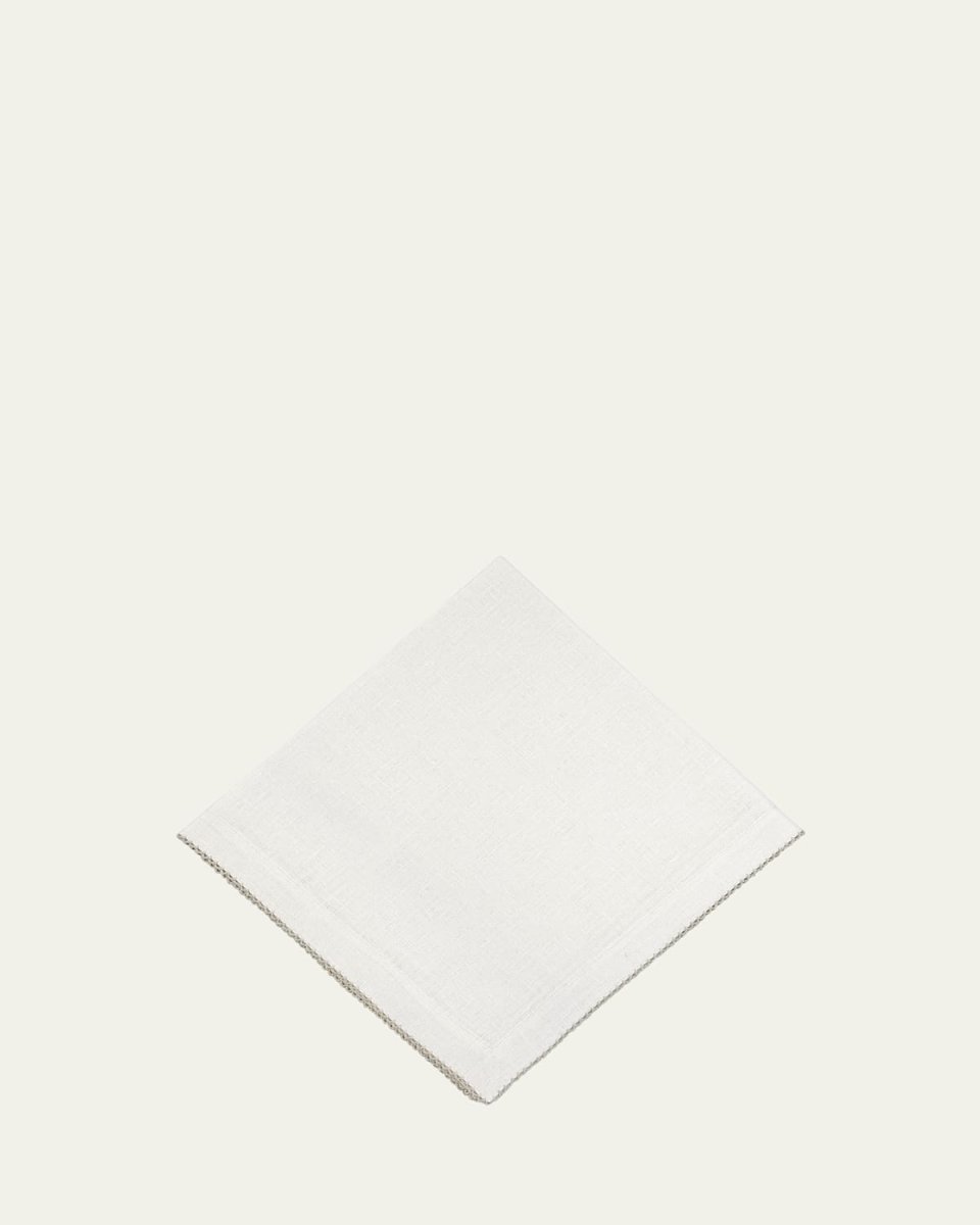 Picot Edge Napkin, White